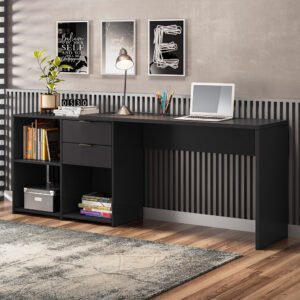 Mesa de Escritório 2 em 1 Office NT 2060 PRETO TX Notável