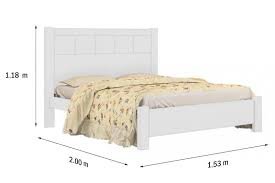 Cama Casal 100% mdf - Primícia BRANCO D'Doro - Imagem 2