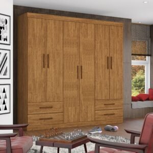 Roupeiro Hércules 6 portas CINAMOMO - CARIOCA